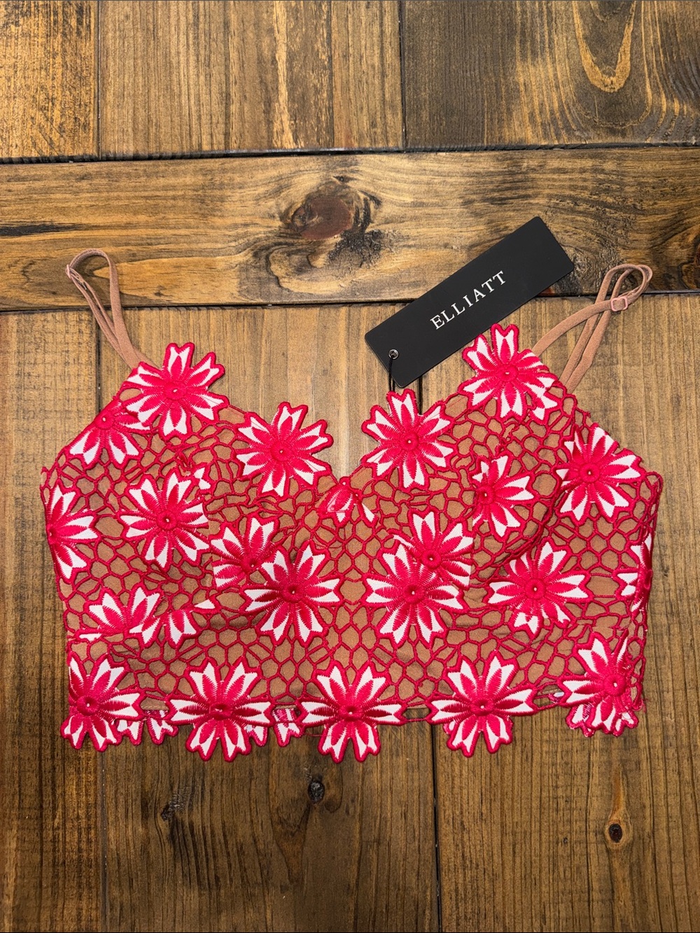 Elliatt Floral Lace Crop Top